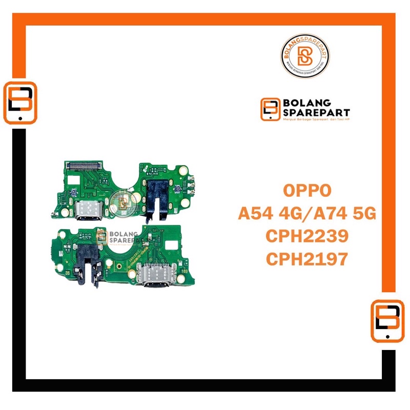Connecteur De Charge + Micro Pour OPPO A74 5G (CPH2197) - Occasion Fonctionnel, Couleur Vert