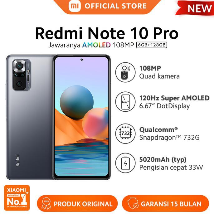 Jual Xiaomi Redmi Note 10 Pro Onyx Gray Terlengkap & Harga Terbaru