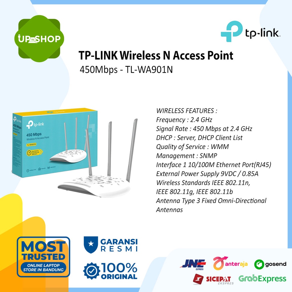 Jual TPLINK TLWA901N 450Mbps Wireless N Access Point Shopee Indonesia