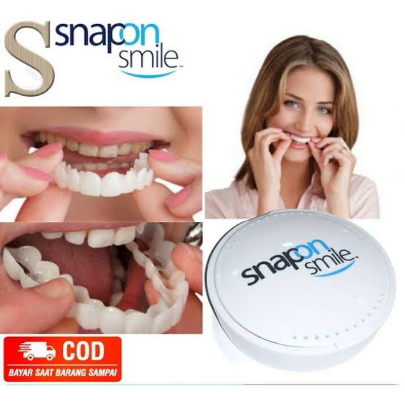 Jual Snap On Smile Gigi Palsu Mainan | Set Atas Bawah Original 100% ...