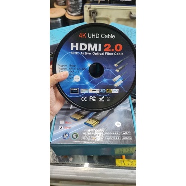 Jual KABEL HDMI 50M V2.0 ULTRA HD 4K/ACTIVE HDMI OPTICAL CABLE | Shopee ...