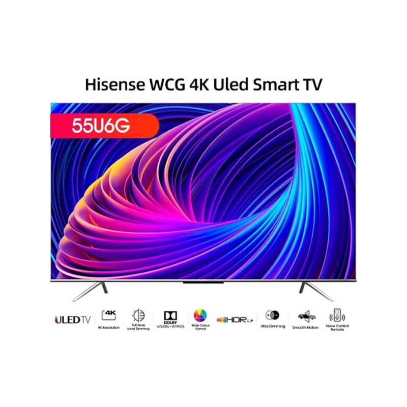 Jual HISENSE 55U6G Uled Tv 55 Inch Smart 4k Uhd Dolby Vision & Atmos Tv ...