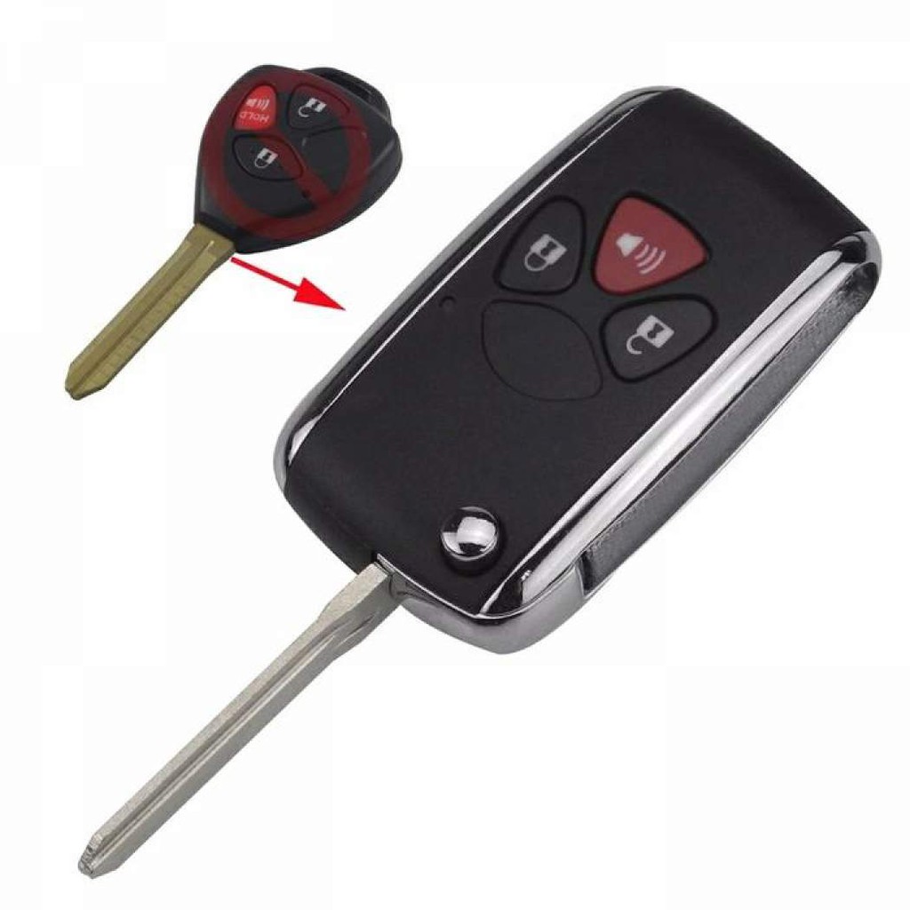Jual Flip Key Casing Kunci Lipat 3 Tombol Toyota Innova Fortuner Yaris ...