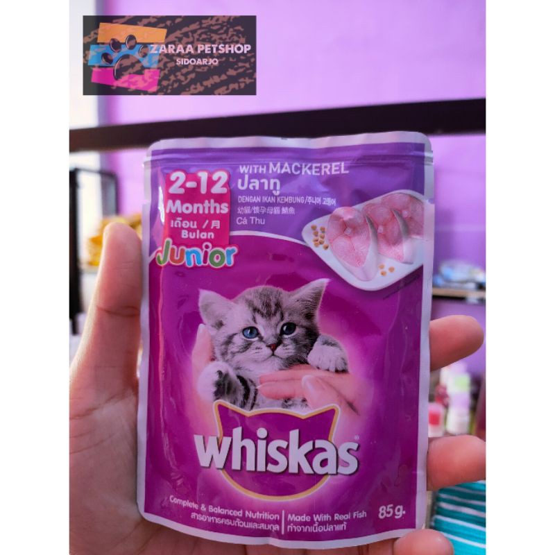 Jual Whiskas Junior Sachet 85 gram Shopee Indonesia