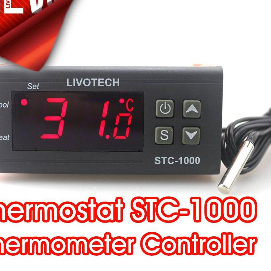 Jual ㄸ Thermostat/Termostat Digital STC-1000 220V AC Suhu Temperature ...