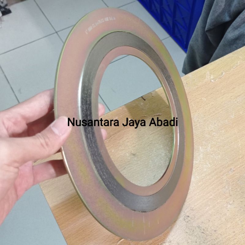 Jual Spiral Wound Gasket SWG Class Ansi 600 Besi CS Carbon Steel 6 ...