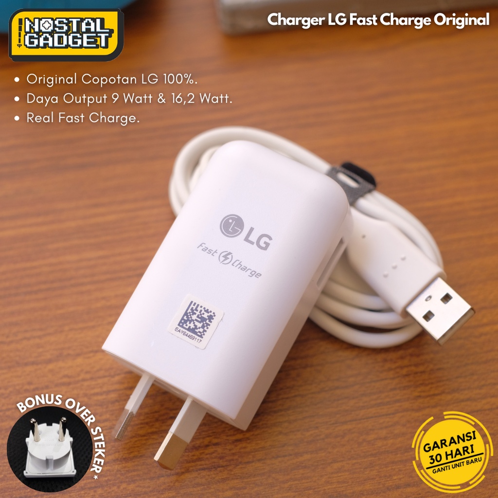Jual Charger LG G5 G6 G7 V20 V30 V40 V50 Fast Charge 18W Type C - Main Image