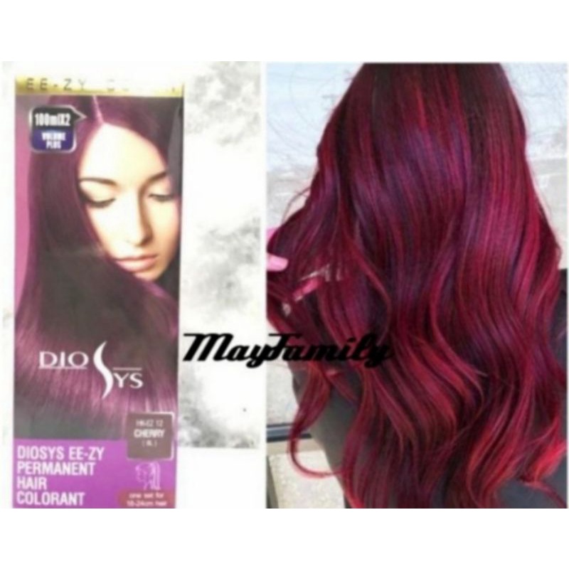Jual Cat rambut diosys cherry hair color pewarna rambut 100ml | Shopee ...