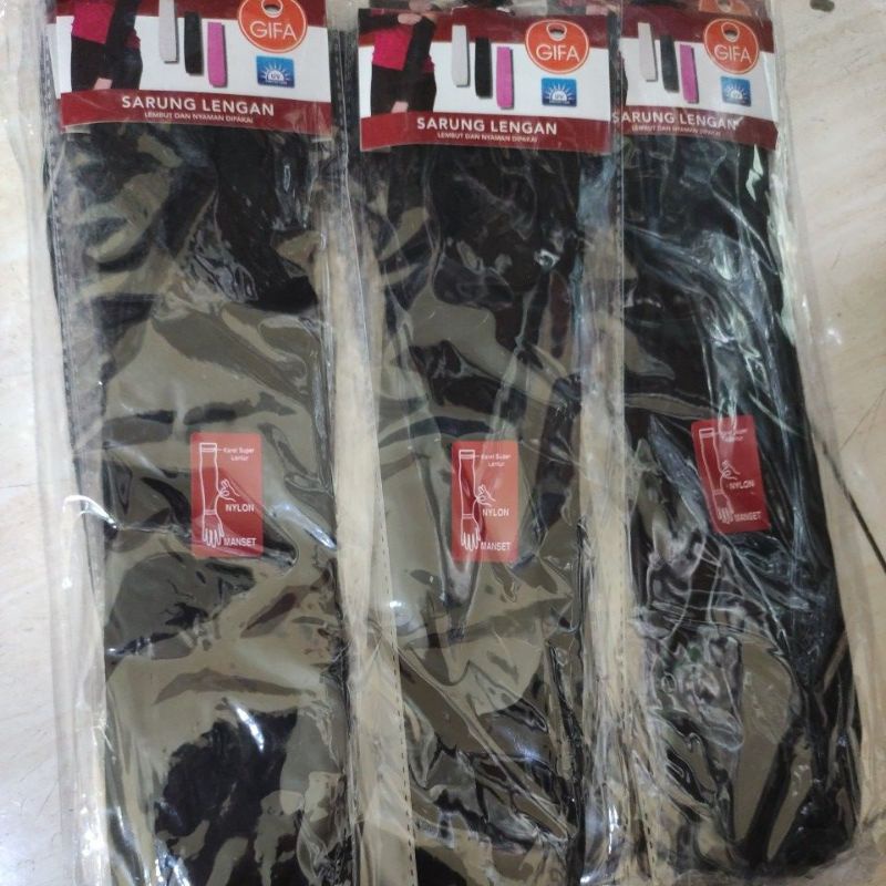 Jual Manset Tangan Polos Hitam Dewasa Tebal Panjang Selengan | Shopee ...