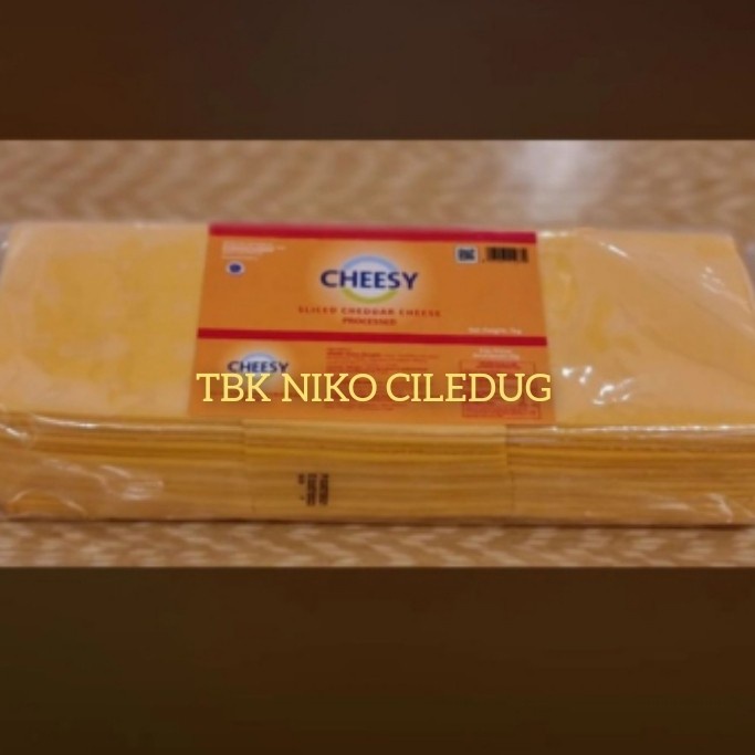 Jual Cheesy Red Cheddar Slice Kg Slice Shopee Indonesia