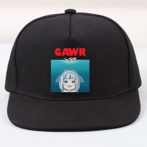 Jual Topi Snapback Cotton vTuber Hololive Gawr gura jaws | Shopee Indonesia