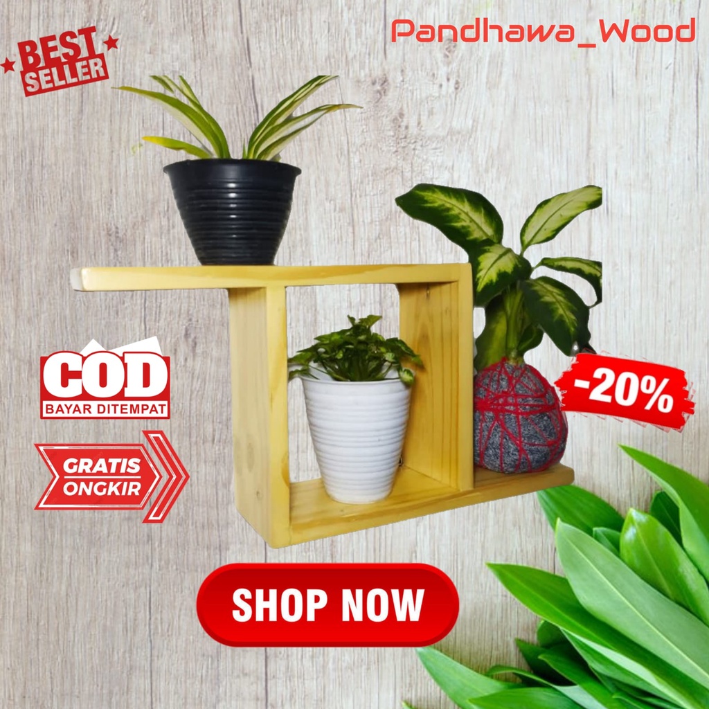 Jual Ambalan Rak Bunga Dekorasi Dinding | Shopee Indonesia