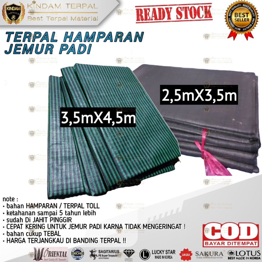 Jual TERPAL HAMPARAN | TERPAL TOLL MURAH JEMUR PADI TEBAL CEPAT KERING