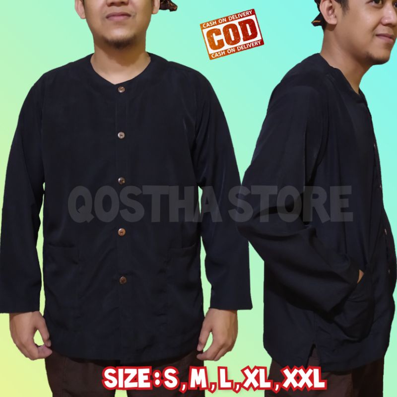 Jual Baju Pangsi Pria Dewasa Adat Sunda Jawa Silat Hitam Polos | Shopee ...