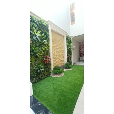 Jual DESAIN GREEN WALL SINTETIS, DEKORASI TANAMAN SINTETIS DINDING ...