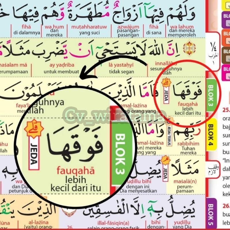 Jual Al Quran Hafalan Mudah Pemula Sedang A5 8 Blok Tajwid Warna ...