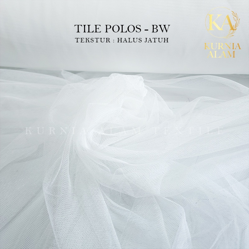 Jual Kain Tile Halus Lembut Polos Meteran Warna Gold Soft Tulle Premium ...