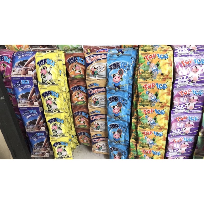Jual Top Ice Minuman Serbuk Renceng (1 renceng isi 10 pcs) | Shopee ...