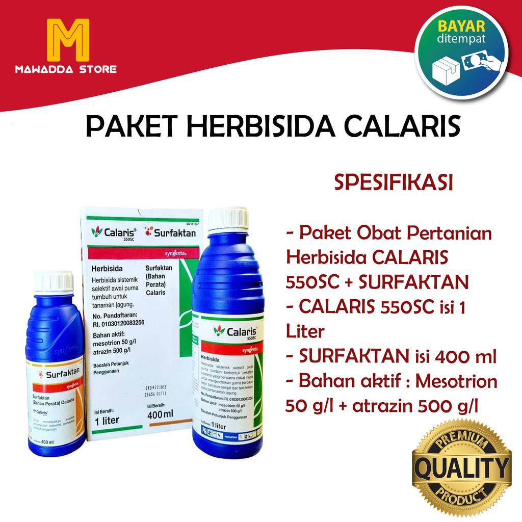 Jual Paket Obat Pertanian Herbisida Calaris Sc L Surfaktan Ml Shopee Indonesia