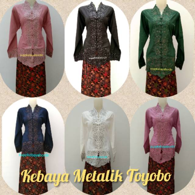 Jual Kebaya Bordir Metalik Toyobo | Shopee Indonesia