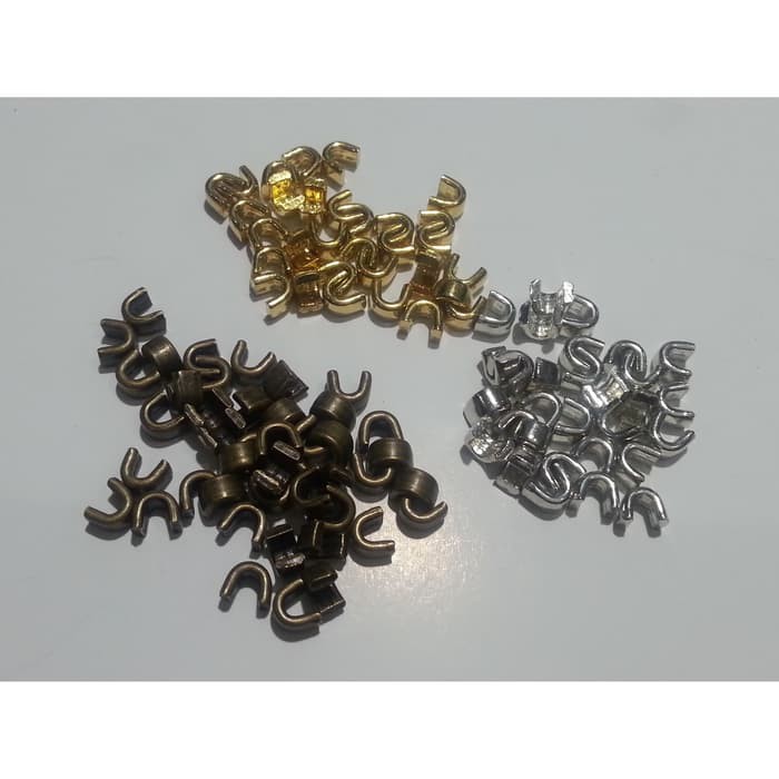 Jual 200 PCS Stopan atas KUNINGAN #5 resleting untuk daun resleting ...