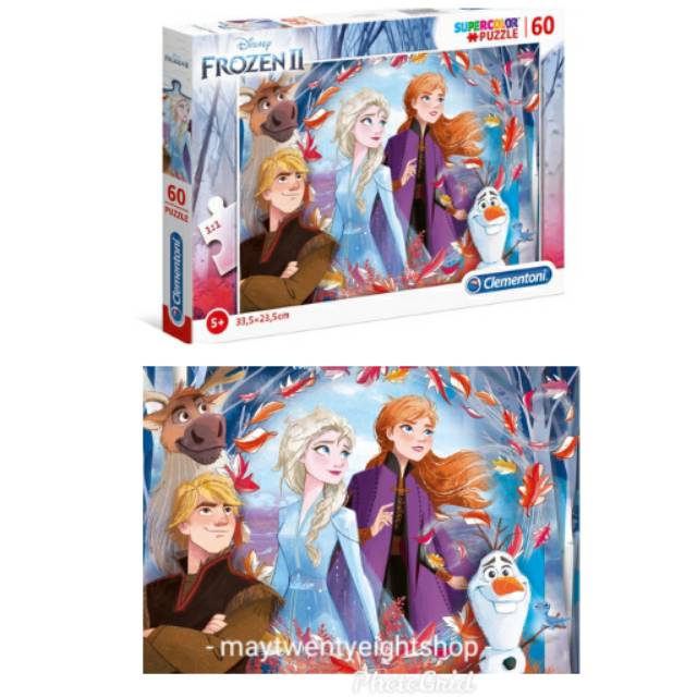 Jual Clementoni Disney Frozen II Supercolor Puzzle 60 Pieces Original ...