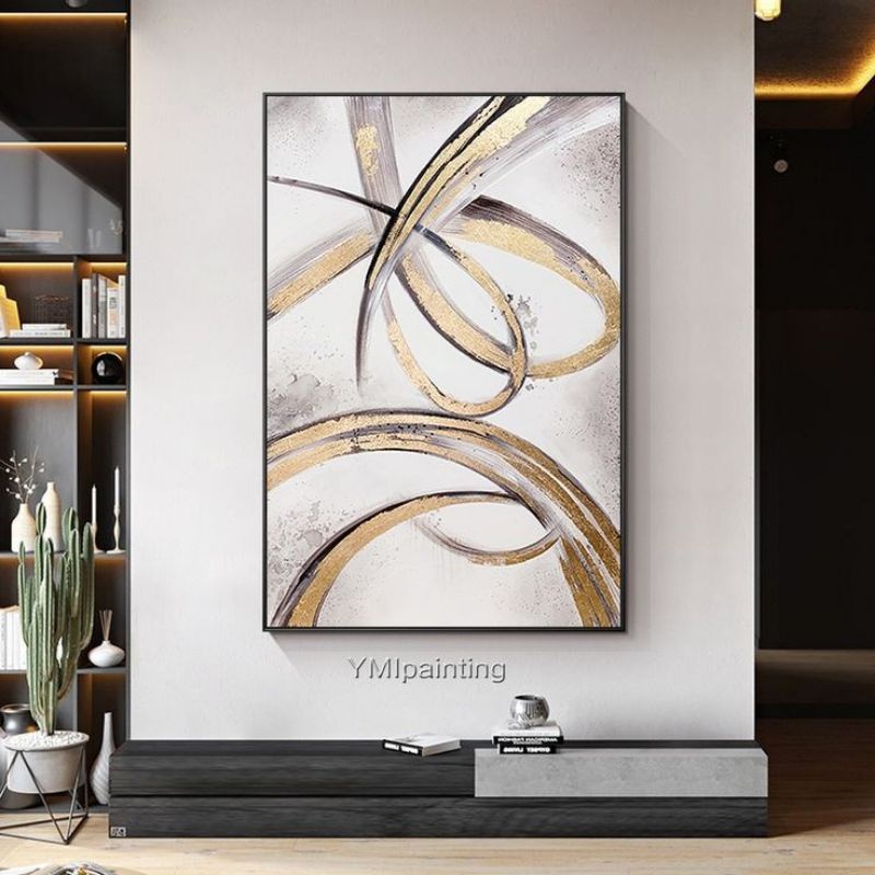 Jual Lukisan Dinding Abstrak Minimalis Teksture Modern Art Shopee Indonesia