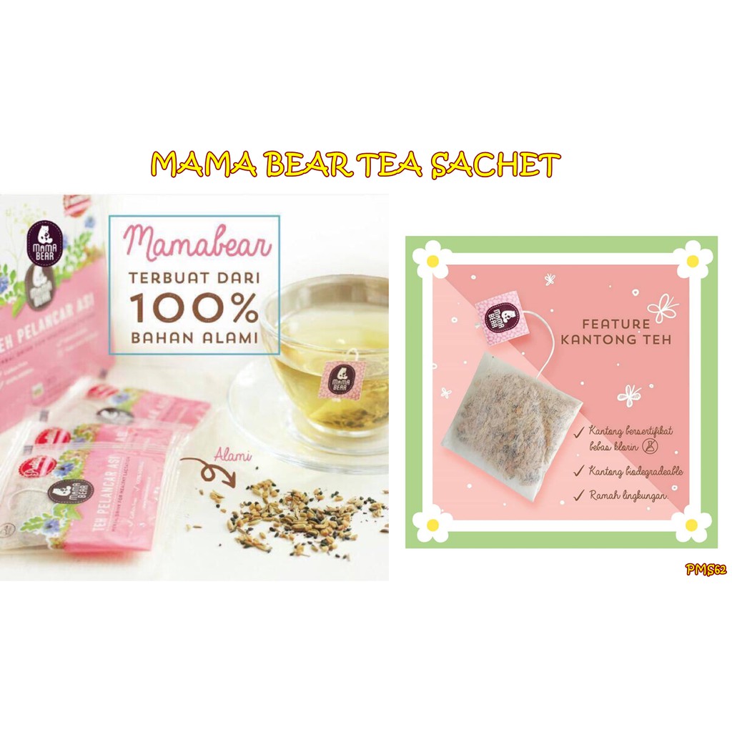 Jual PMS62 MAMA BEAR TEH BOOSTER ASI TEA Kemasan ECeran SACHET Harga ...