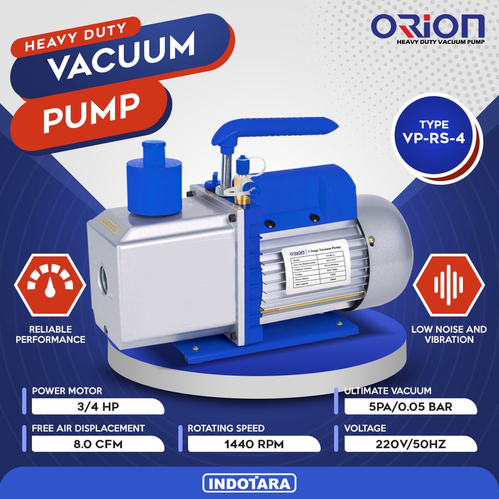 Jual Vacuum Pump AC Mesin Pompa Vacuum AC 3/4 HP Orion VP RS 4 Shopee