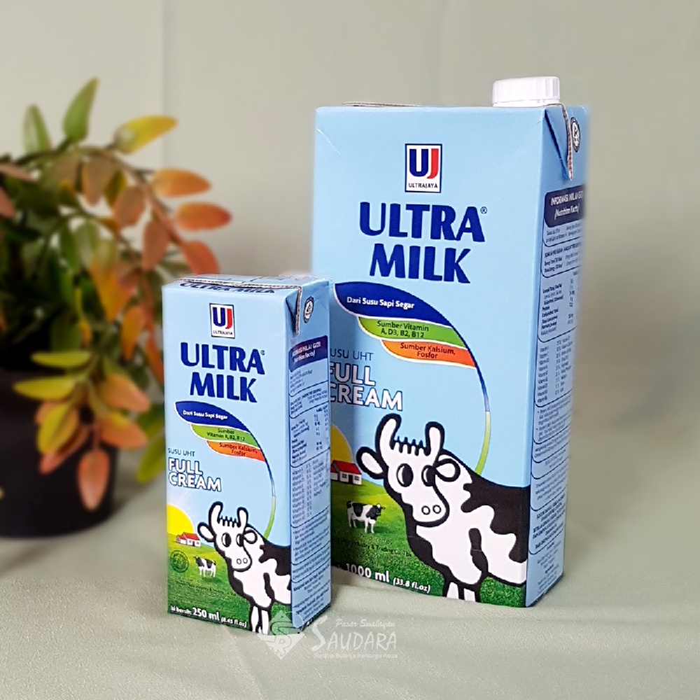 Jual Susu Ultra Milk Uht 1 Lt Low Fat Plain Susu Rendah Lemak Susu