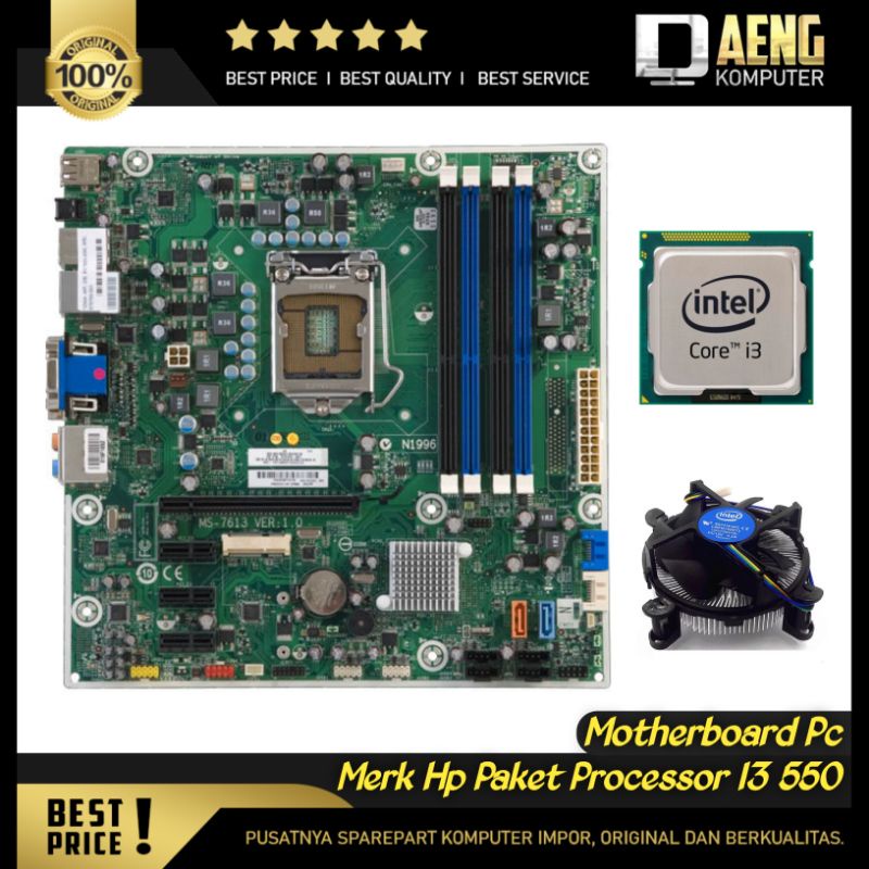 Processeur Intel Core I3-550 Occasion - 3.2 GHz, Socket LGA 1156, 2 Cœurs, Testé Fonctionnel