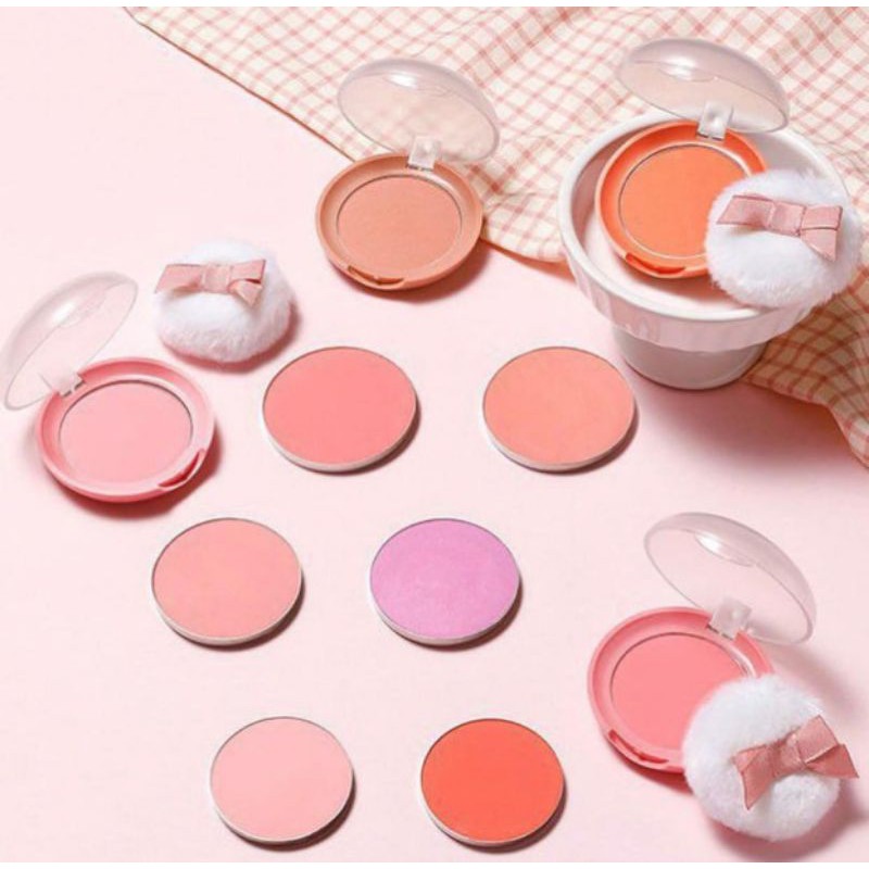 Etude House Lovely Cookie Blusher – Puder-Rouge In #6 Grapefruit Jelly, Mit Puff Für Frischen, Langanhaltenden Teint