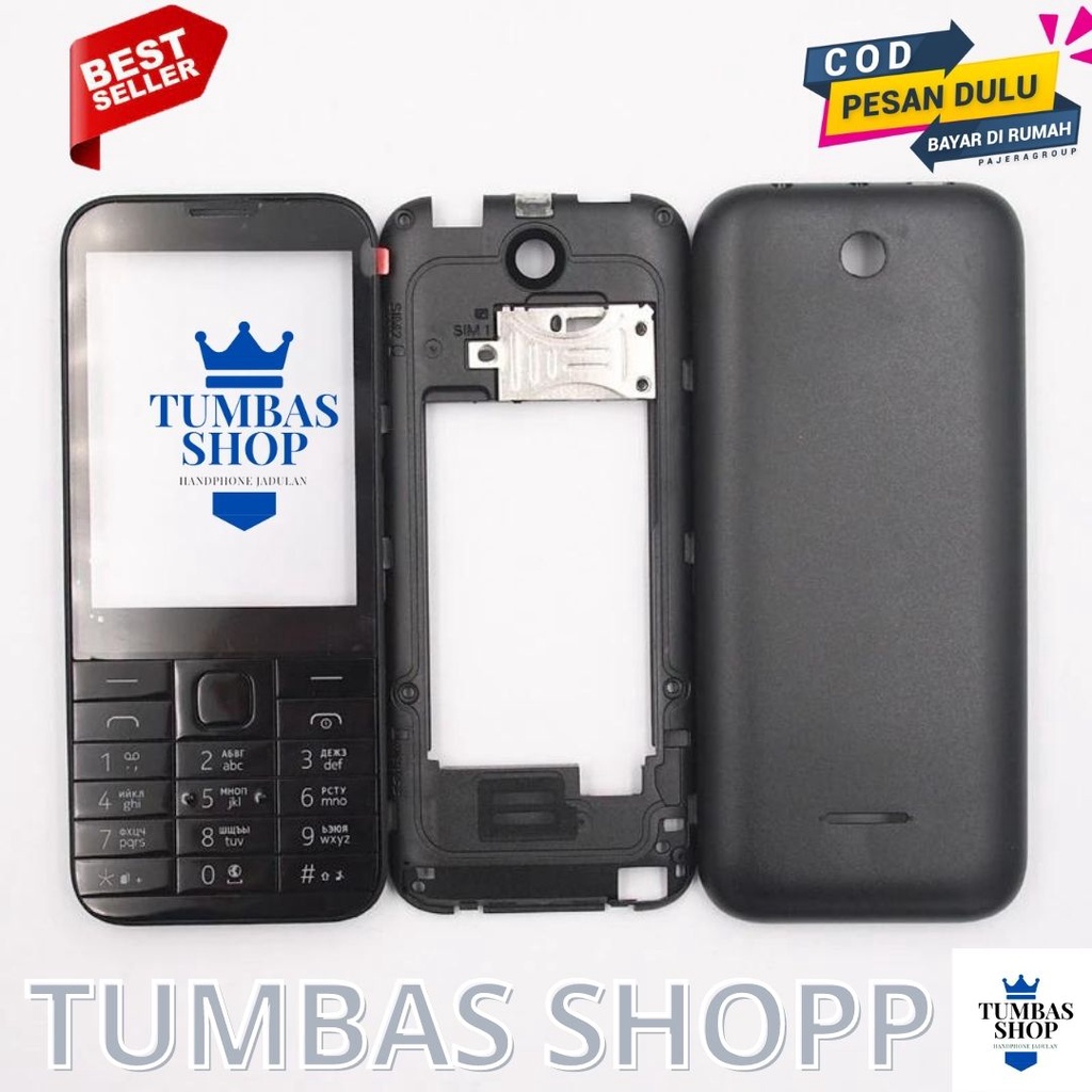 Jual Casing Nokia 225 Fulset Tulang Tengah Shopee Indonesia