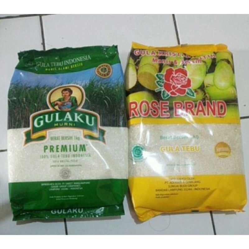 Jual Gula Pasir Kemasan 1kg Gulaku Rosebrand Psm Dll Shopee Indonesia 2622