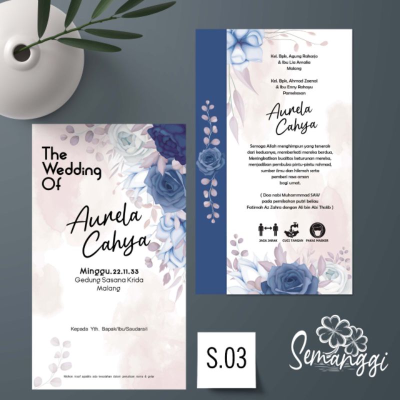 Jual BLANGKO UNDANGAN SEMANGGI 03 | Shopee Indonesia