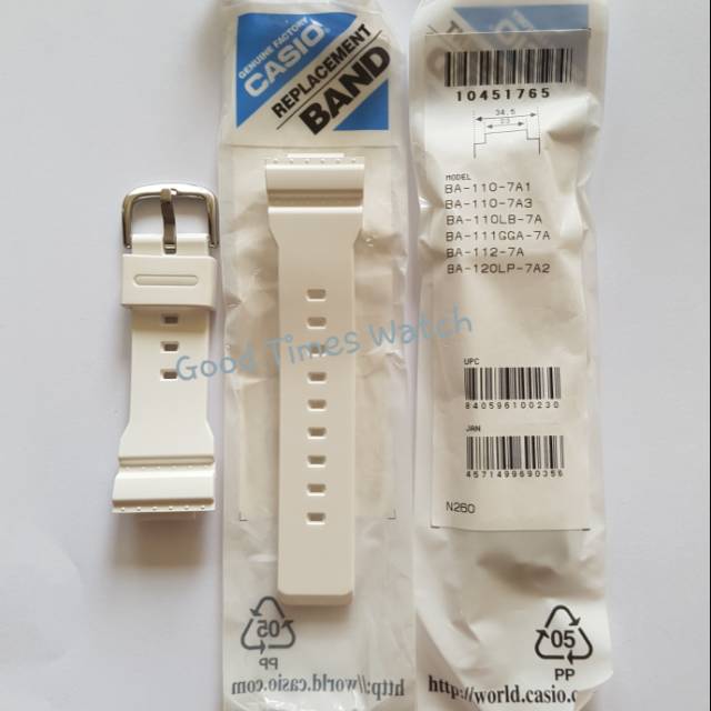 STRAP BABY G BA 110 7A BA 111 BA 112 BA 120 Casio Original