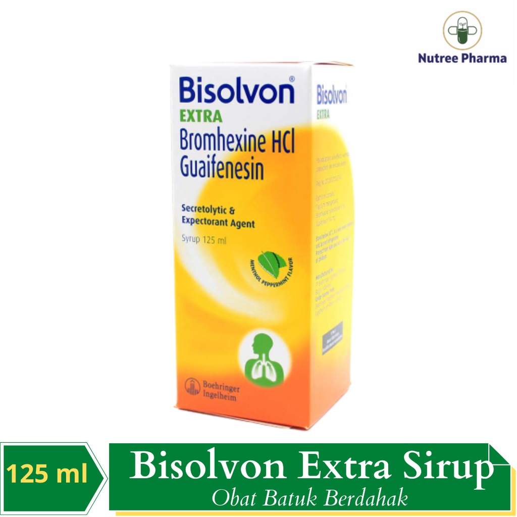 Jual BISOLVON EXTRA 125 ML OBAT BATUK BERDAHAK | Shopee Indonesia