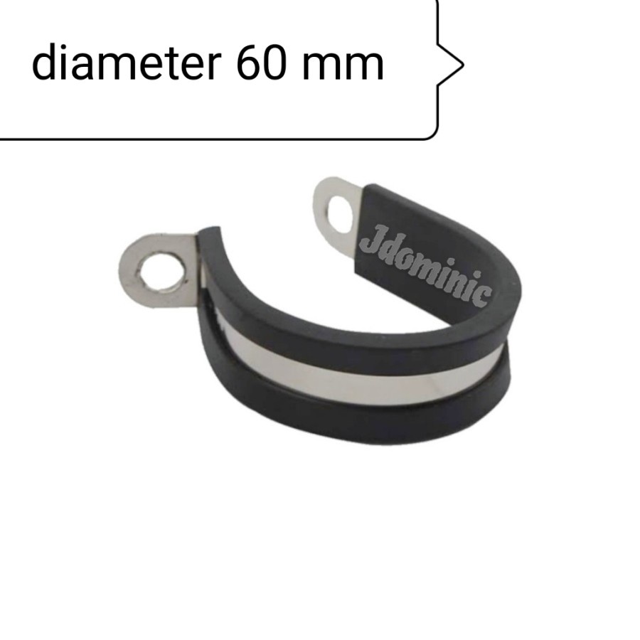 Jual klem karet kleman pipa pipe selang air kabel cable hose clamp ...