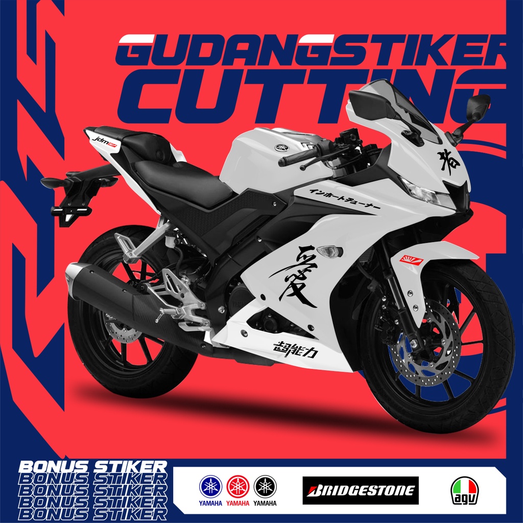 Jual STRIPING CUTTING YAMAHA R15 V3 TULISAN JEPANG EDISI JDM VERSI 2 ...