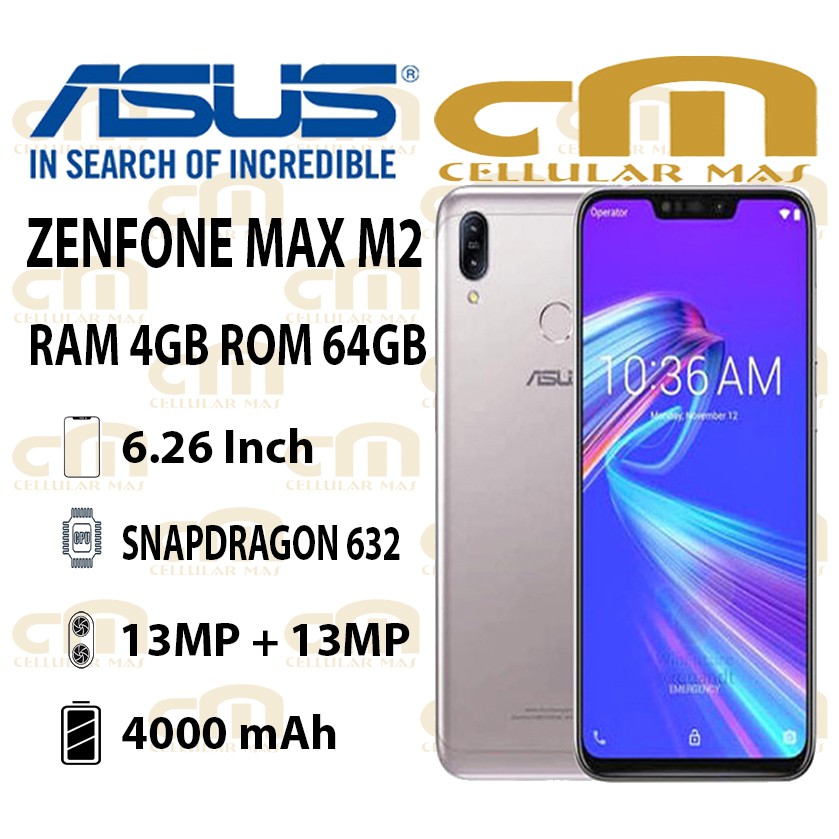 Jual Asus Zenfone Max M2 ZB633KL 4/64 RAM 4GB ROM 64GB Jual Asus Zenfone Max M2 ZB633KL 4/64 RAM 4GB ROM 64GB