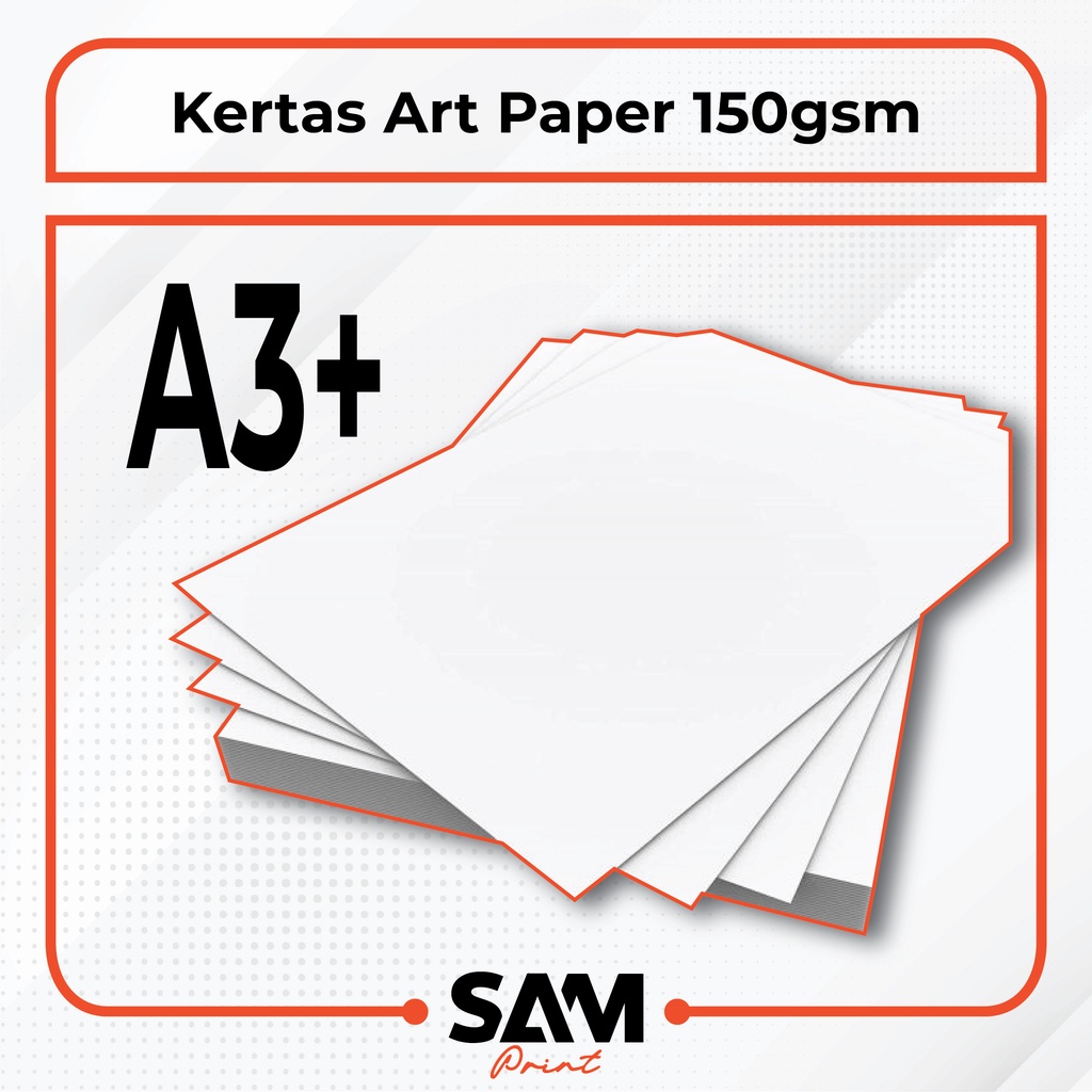 Jual Cetak Kertas Art Paper 150gsm A3 Laminasi Glossy Doff Shopee