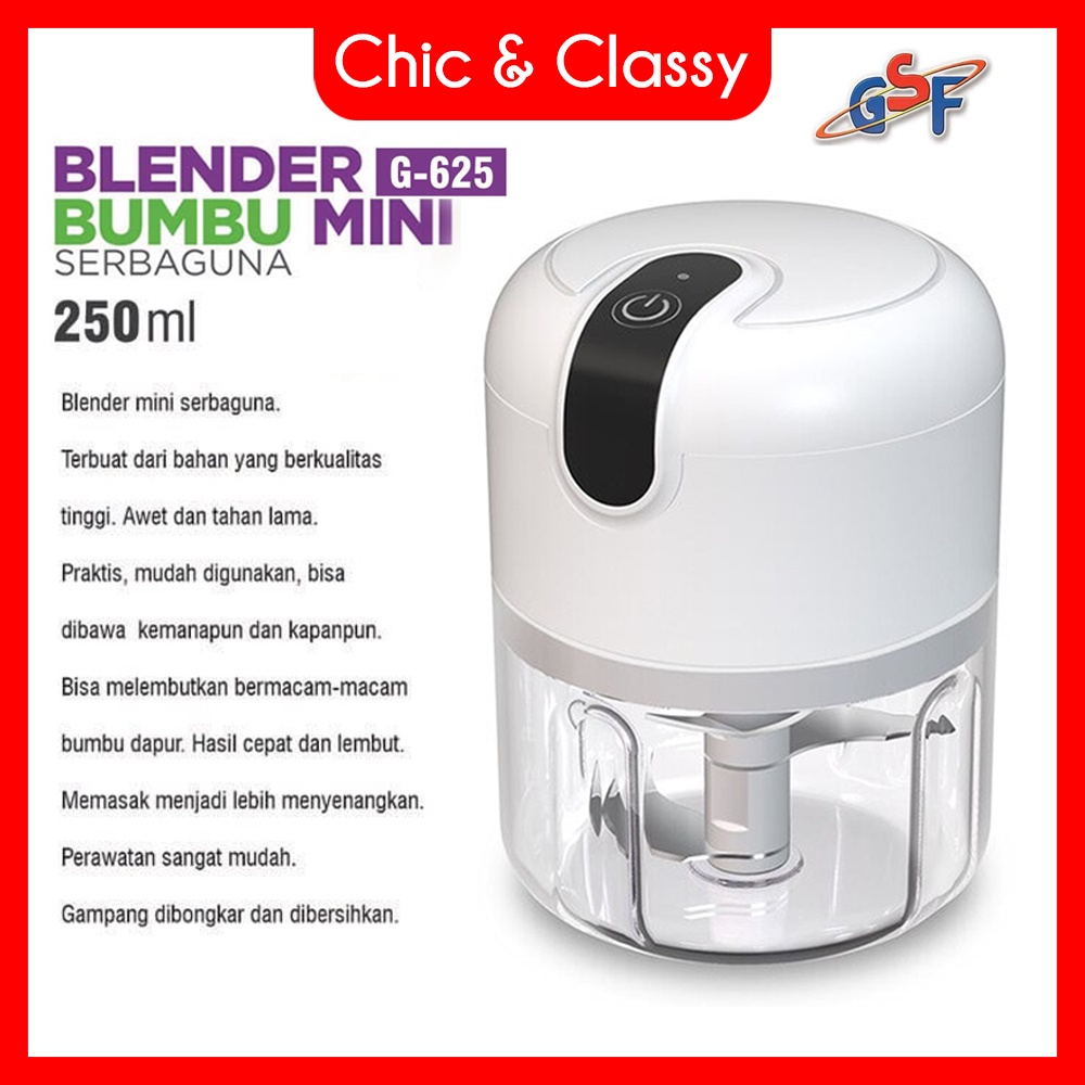 Jual GSF G625 Mini Chopper Processor Portable 250 ML Electric