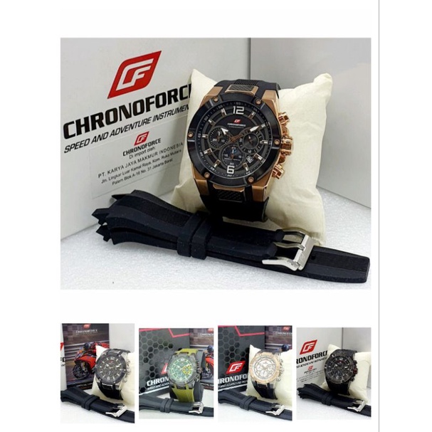 Jual Jam Tangan Pria Chronoforce 5231 Original Paket Tali | Shopee ...