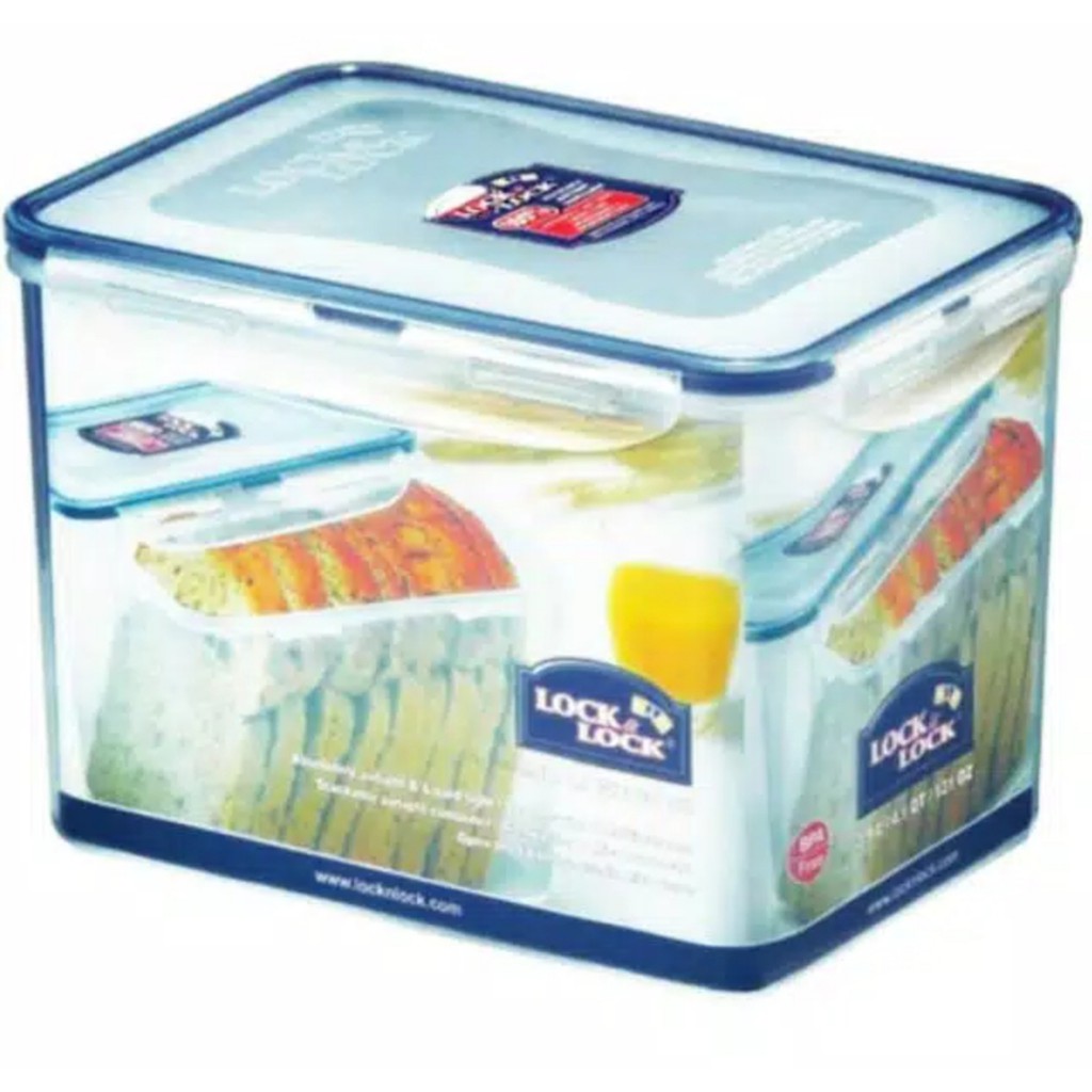 Jual [Lock n Lock] HPL829 Rectangular Tall Food Container 3.9 L / BREAD ...
