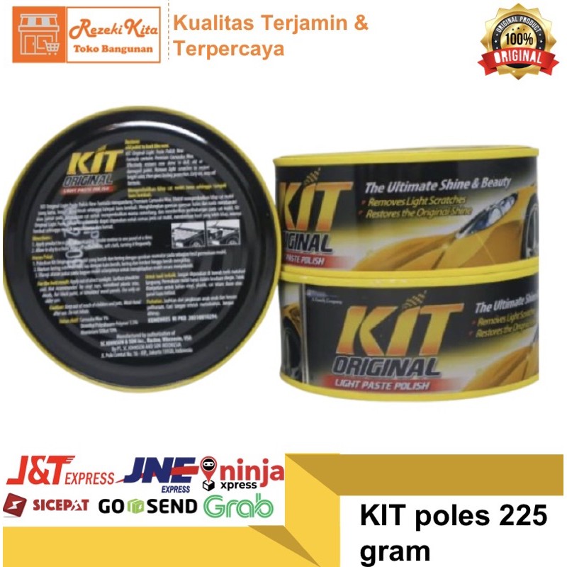 Jual KIT PASTE WAX KUNING POLES BODY MOTOR MOBIL KIT PASTE ORIGINAL K