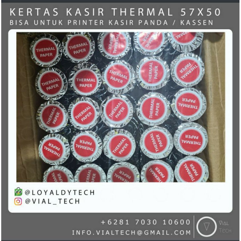 Jual Kertas Kasir Thermal X Dus Isi Roll Shopee Indonesia