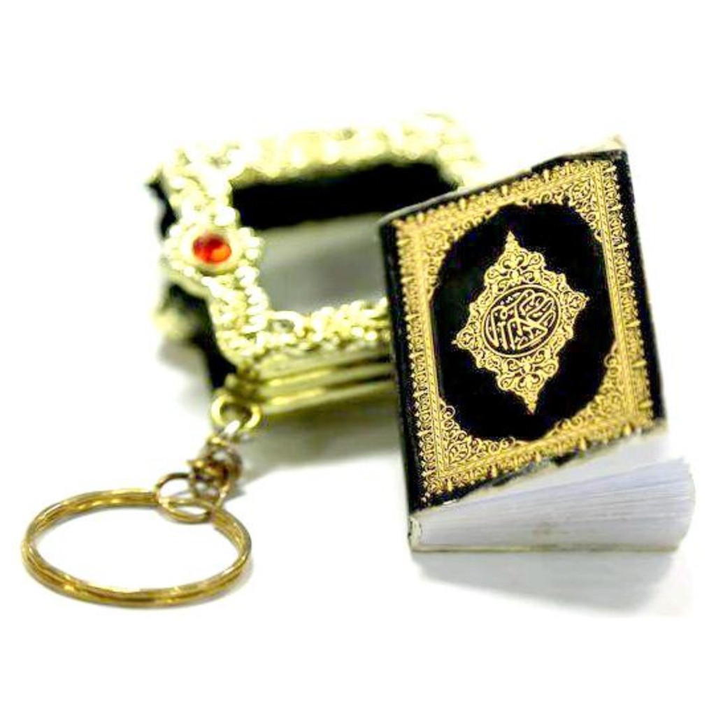 Jual GANTUNGAN KUNCI ALQURAN MINI KEY RING SOUVENIR HAJI AL-QURAN - 1 ...