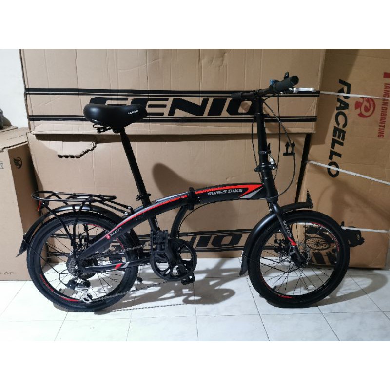 Jual SEPEDA LIPAT UKURAN 20 INCH SAKONI SWISS BIKE | Shopee Indonesia