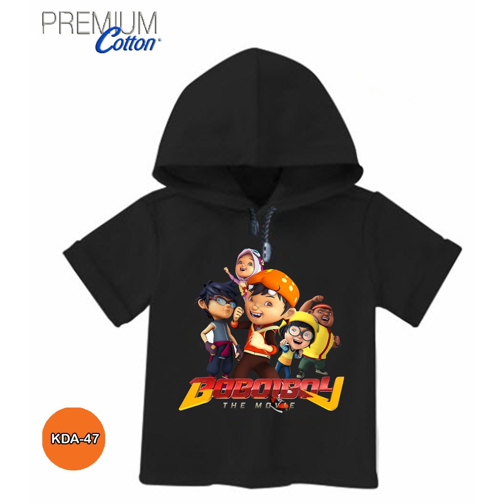 Jual Kaos Boboiboy The Movie Baju Hoodie Anak Katun Premium Katun