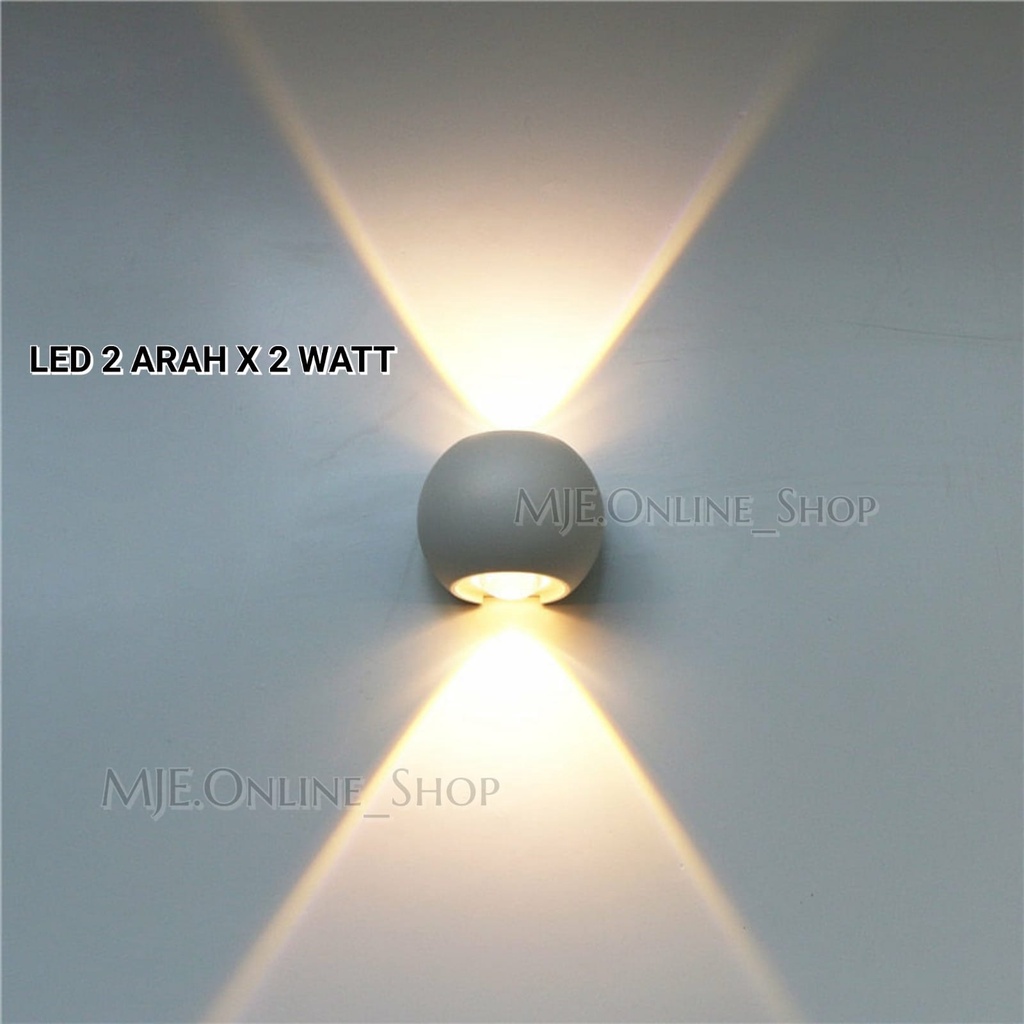 Jual Lampu Dinding Taman Led Bulat Arah Watt Wall Light Minimalis